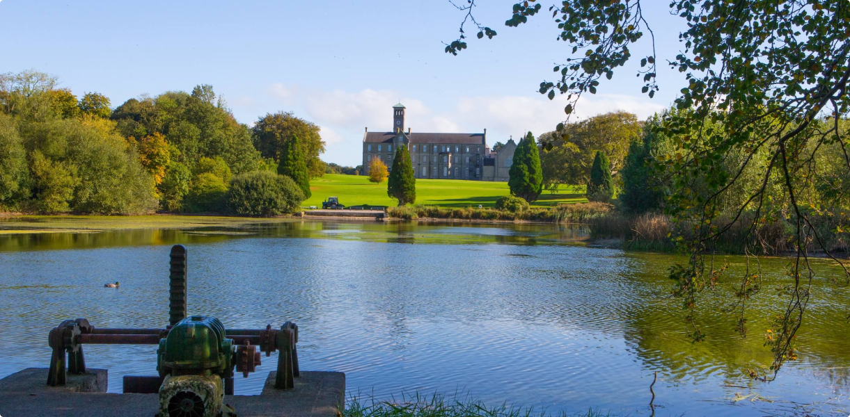 Life at Rockwell College - lake view wide